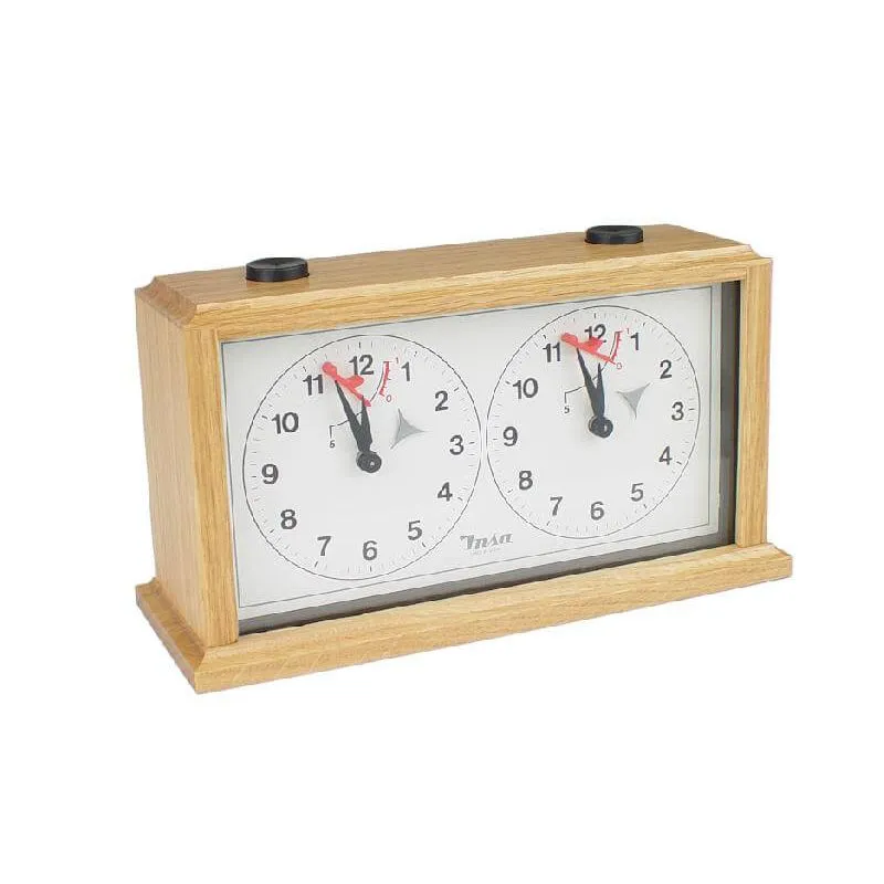 INSA Wooden Mechanical Chess Clock