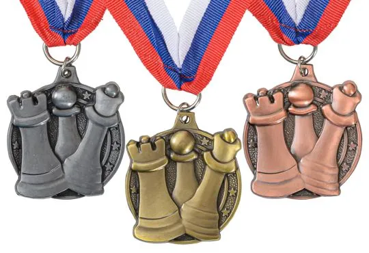 Round Chess Medals