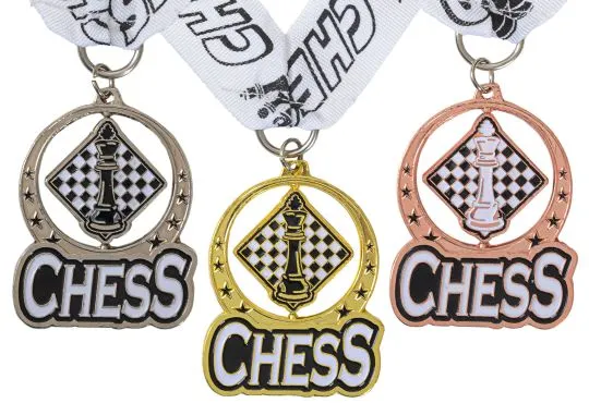 Spinning Chess Medals