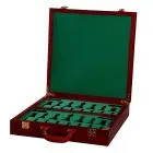Fitted Briefcase Chess Box - Red Burl