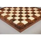 Walnut Burl & Maple Superior Contemporary Chess Board - Gloss Finish