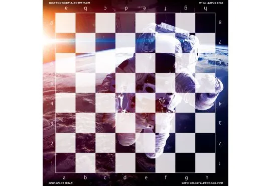 Space Walk - Full Color Vinyl Chess Board