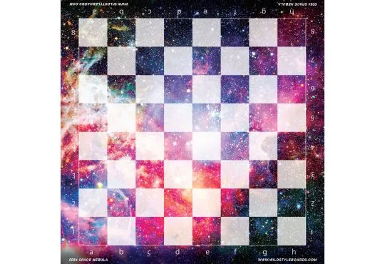 Space Nebula - Full Color Vinyl Chess Board