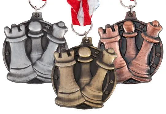 Round Chess Medals