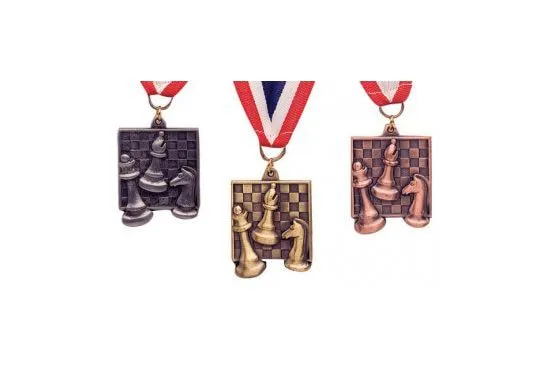 Square Chess Medals