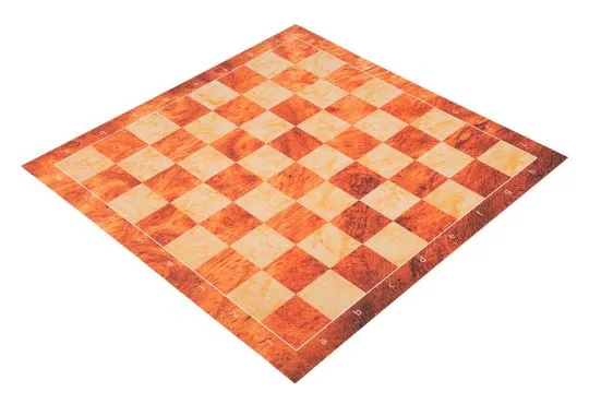 Burl Wood - Full Color Thin Mousepad Chess Board