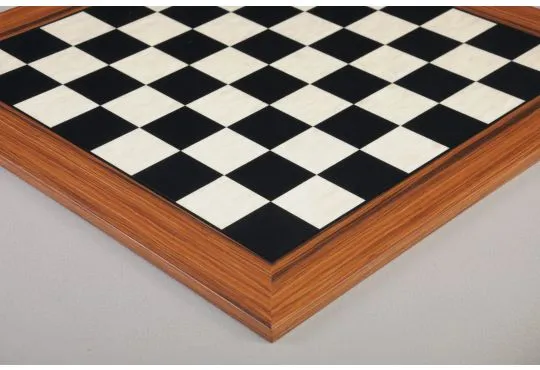 CLEARANCE - Black Anegre and Maple Classic Traditional Chess Board - 2.5" Squares - Gloss Finish