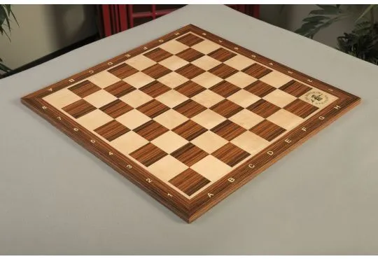 Burmese Rosewood and Maple Wooden Tournament Chess Board