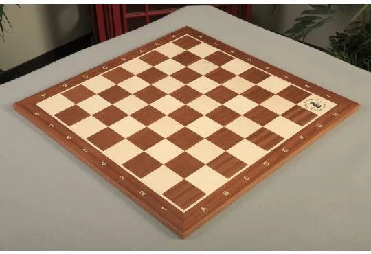 Mahogany and Maple Wooden Tournament Chess Board