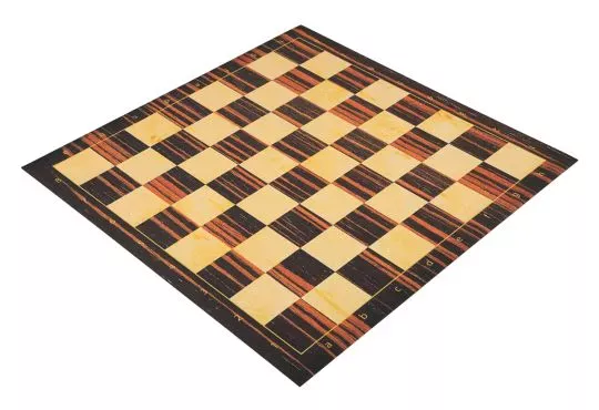 Striped Ebony - Full Color Thin Mousepad Chess Board