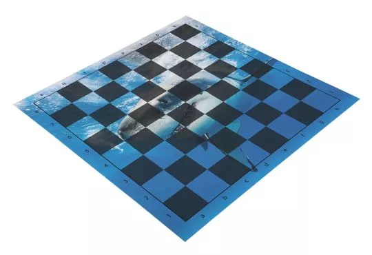 Shark - Full Color Thin Mousepad Chess Board