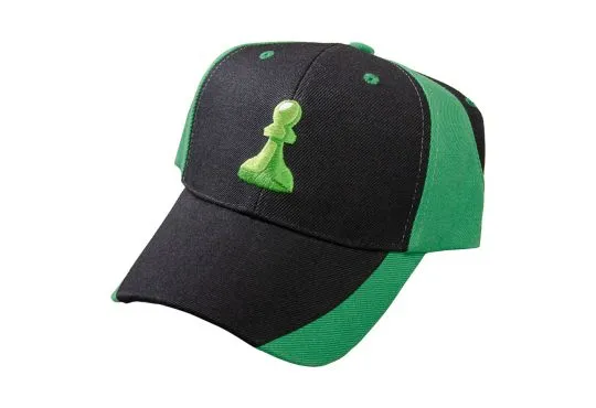 Chess.com Baseball Hat - Black & Green