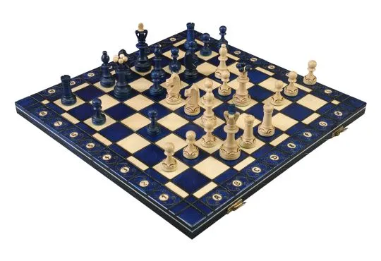 The Library Grandmaster Chess Set and Board Combination