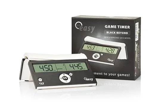 DGT Easy Timer Digital Chess Clock - Black Beyond