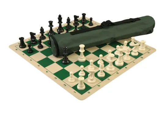 Quiver Chess Set Combination and Single Weighted Regulation Pieces | Silicone Chess Board | Quiver Bag