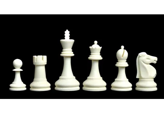 The Reykjavik Series Plastic Chess Pieces - 3.75" King