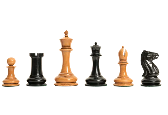 The 1850 Morphy Vintage Series Luxury Chess Pieces - 4.4" King