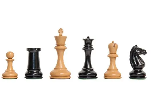 The Challenger Series Luxury Chess Pieces - 4.4" King - Ebony