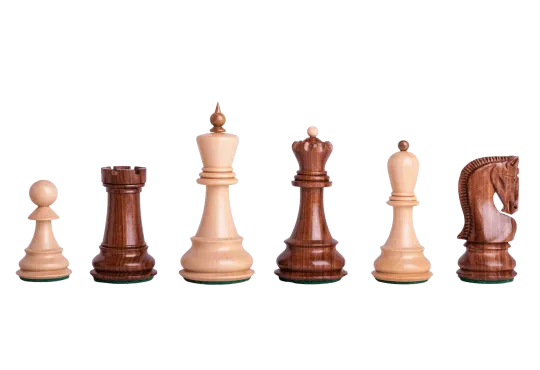 The Zagreb '59 Series Gilded Chess Pieces - 3.875" King