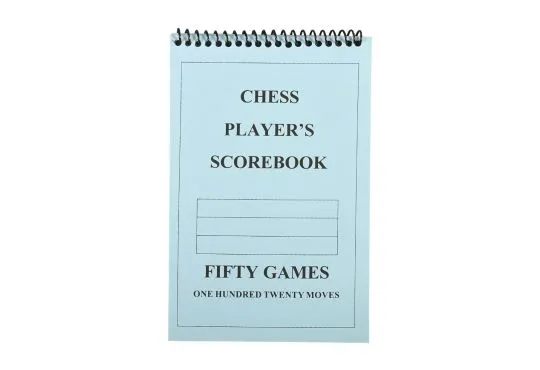 CHESS PLAYER Chess Scorebook (120 Moves/Game) - BLUE