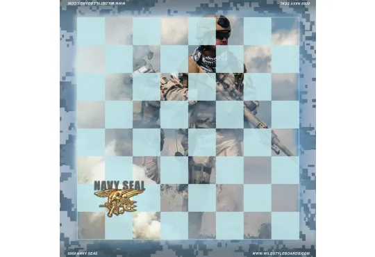 Navy Seal - Full Color Vinyl Chess Board