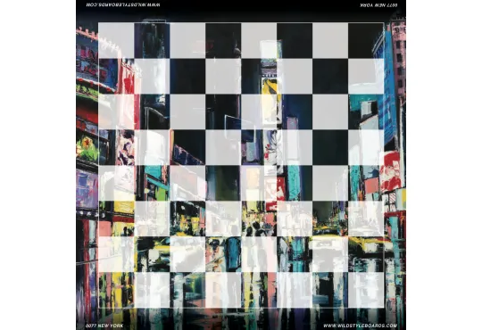 New York - Full Color Vinyl Chess Board