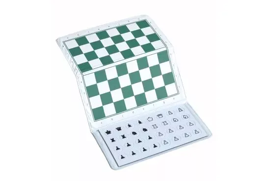 US Chess Standard Checkbook Magnetic Travel Chess Set - 6" x 6" Board