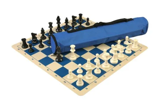 Quiver Chess Set Combination and Triple Weighted Regulation Pieces | Silicone Chess Board | Quiver Bag