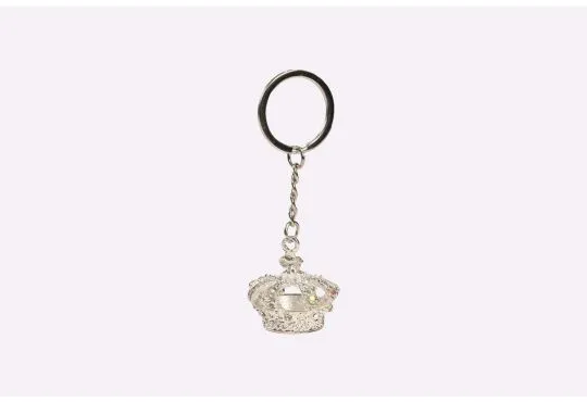 King's Crown Metal Keychain - SILVER