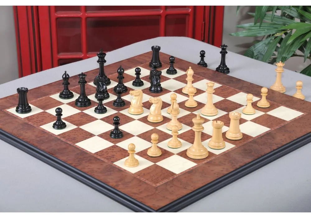 Walnut Maple Classical Tiroir Chess Board Storage