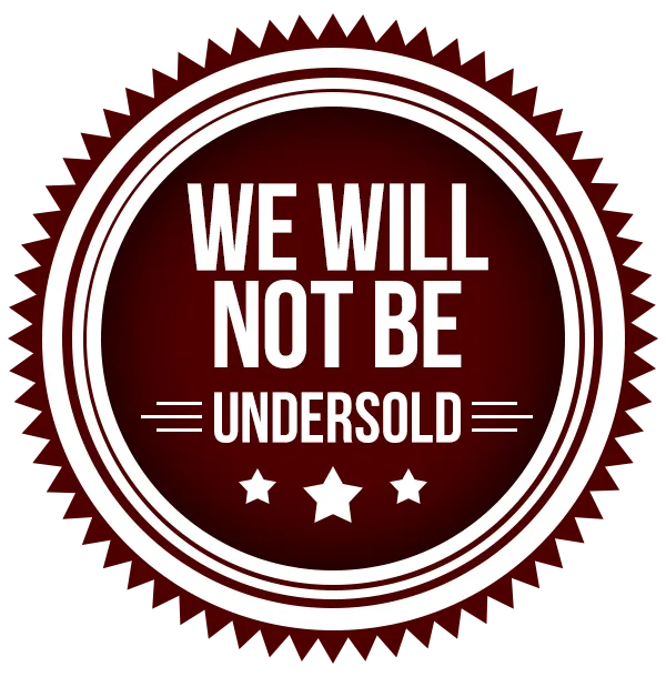 We will not be undersold!
